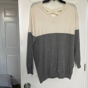 It’s Our Time~Grey/Cream Sweater